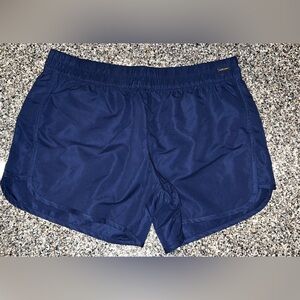 Blue Athletic Shorts with Lightweight Fabric